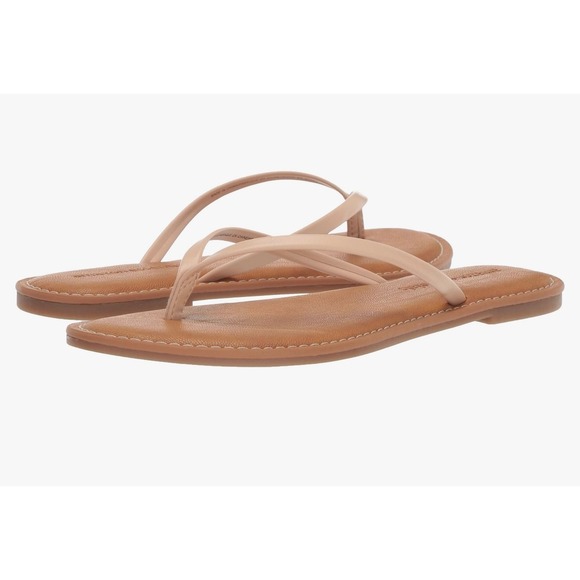 NEW Amazon Essentials Thong Sandal Beige Flat Casual Summer Beach Size 7 - Picture 3 of 8